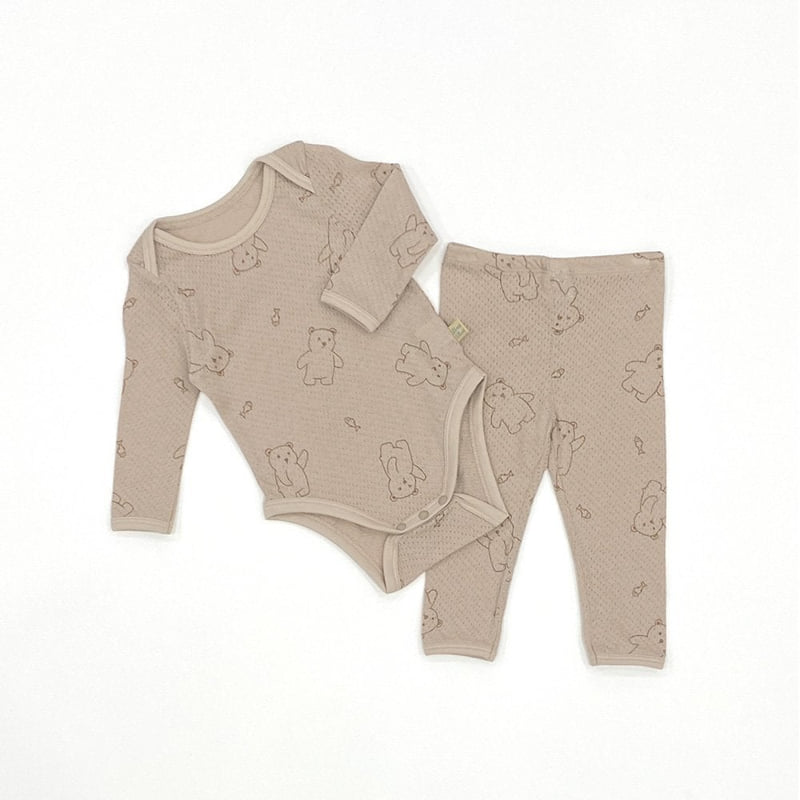 Lime & Blue - Korean Baby Fashion - #onlinebabyboutique - Fish Bear Suit - 10