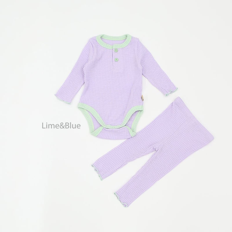 Lime & Blue - Korean Baby Fashion - #onlinebabyboutique - Shushu Marshmello Suit - 8