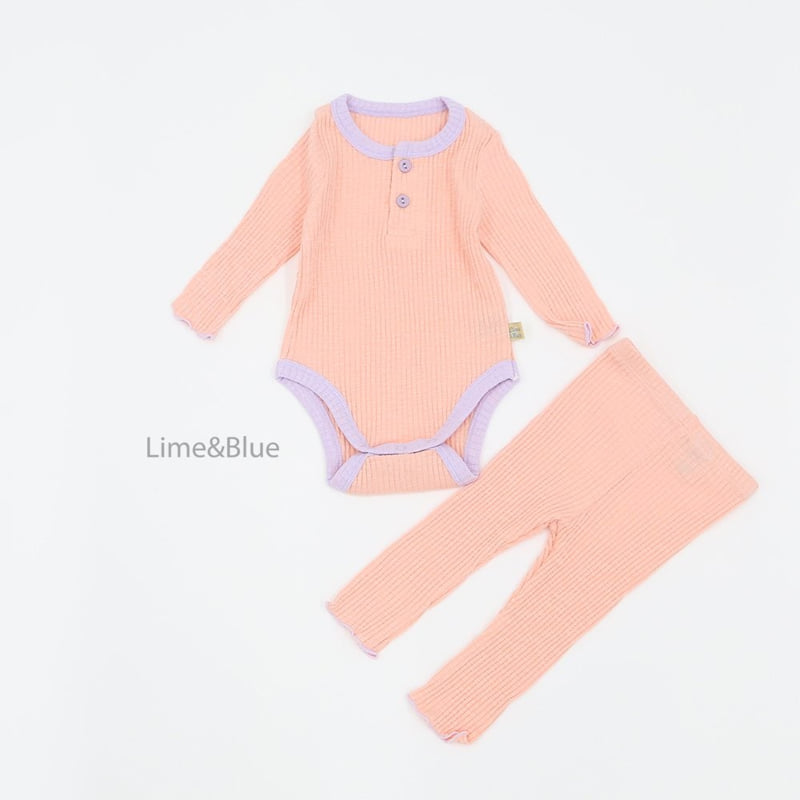 Lime & Blue - Korean Baby Fashion - #onlinebabyshop - Shushu Marshmello Suit - 9