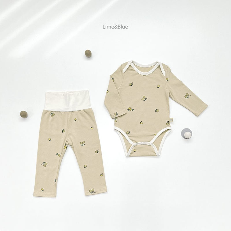 Lime & Blue - Korean Baby Fashion - #smilingbaby - Organic Olive Suit - 11
