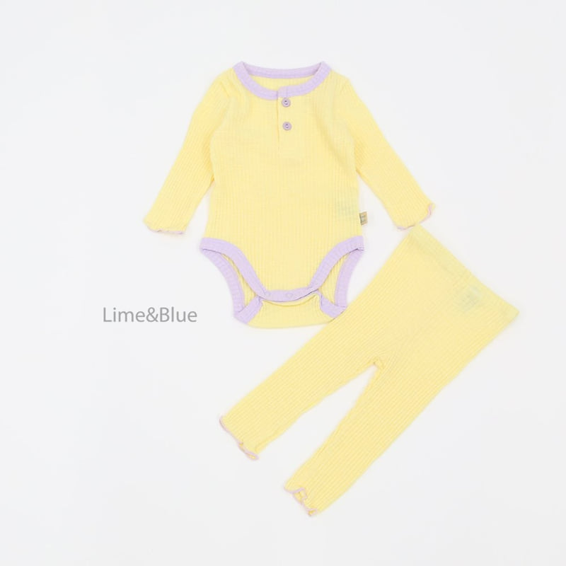 Lime & Blue - Korean Baby Fashion - #smilingbaby - Shushu Marshmello Suit - 10