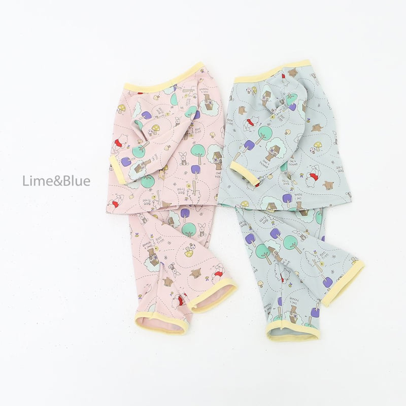 Lime & Blue - Korean Children Fashion - #childofig - Forest Friends Easywear - 6