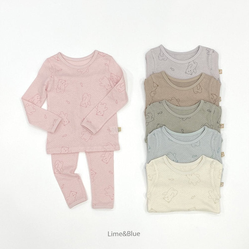 Lime & Blue - Korean Children Fashion - #childofig - Fish Bear Easywear