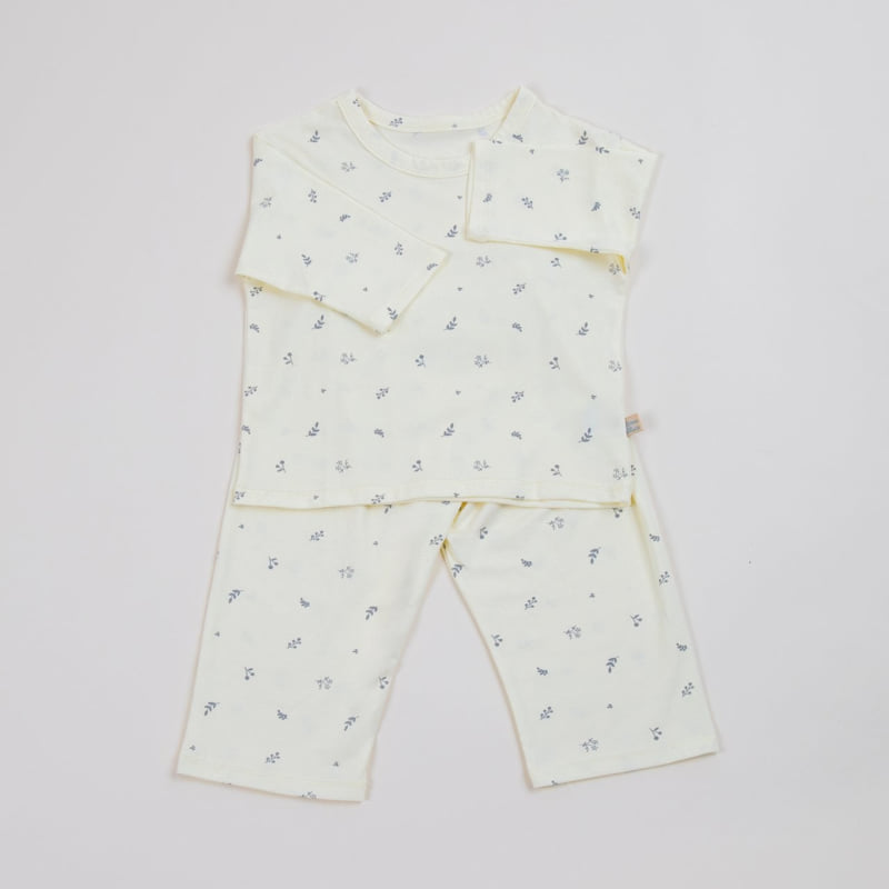 Lime & Blue - Korean Children Fashion - #childofig - Organic Leaf Easywear - 4