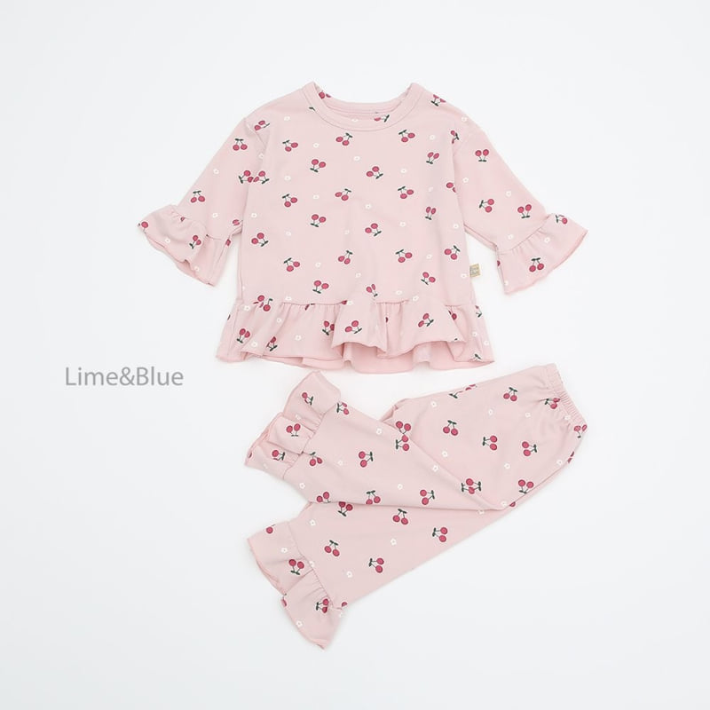 Lime & Blue - Korean Children Fashion - #designkidswear - Lovely Cherry Easywear - 7