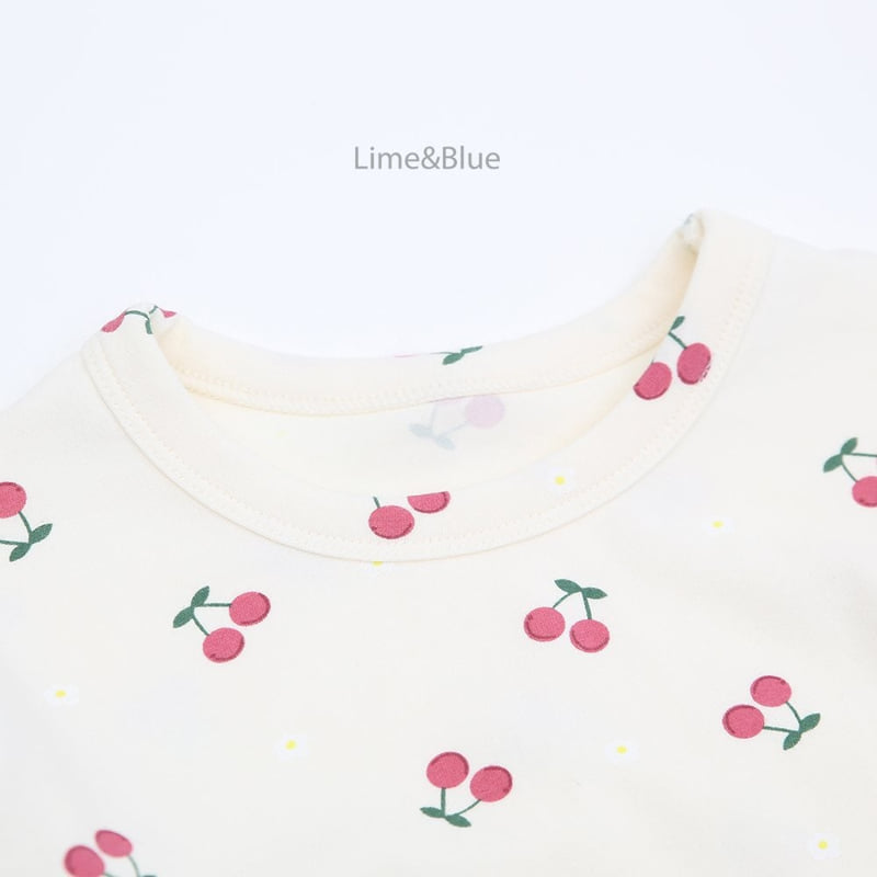 Lime & Blue - Korean Children Fashion - #fashionkids - Lovely Cherry Easywear - 9
