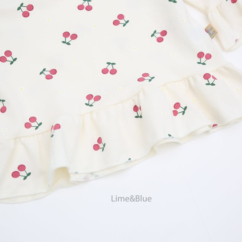 Lime & Blue - Korean Children Fashion - #kidsstore - Lovely Cherry Easywear - 11