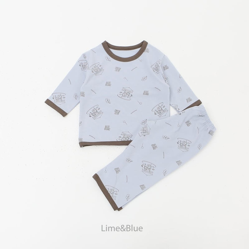 Lime & Blue - Korean Children Fashion - #kidsstore - Carousel Easywear - 10