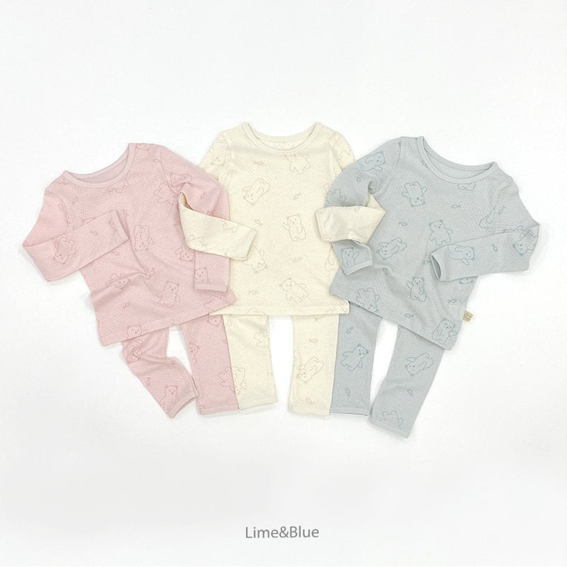 Lime & Blue - Korean Children Fashion - #kidsstore - Fish Bear Easywear - 8