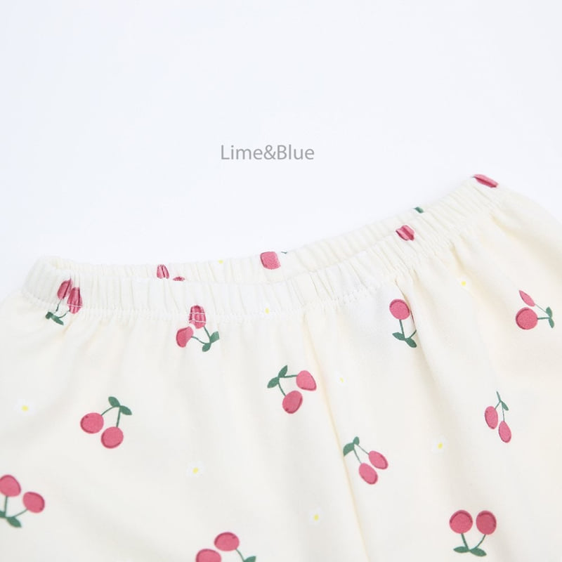 Lime & Blue - Korean Children Fashion - #kidzfashiontrend - Lovely Cherry Easywear - 12