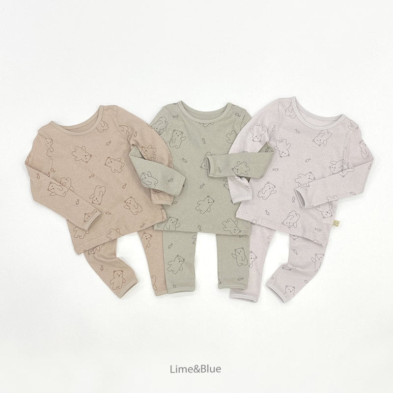 Lime & Blue - Korean Children Fashion - #kidzfashiontrend - Fish Bear Easywear - 9