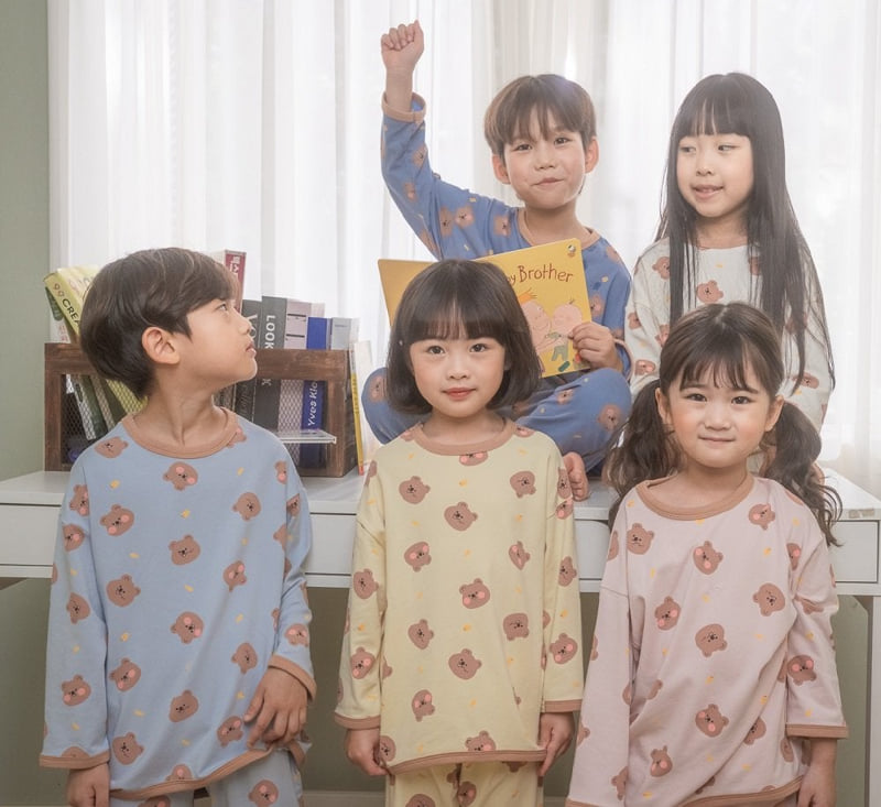 Lime & Blue - Korean Children Fashion - #littlefashionista - New Bear Easywear
