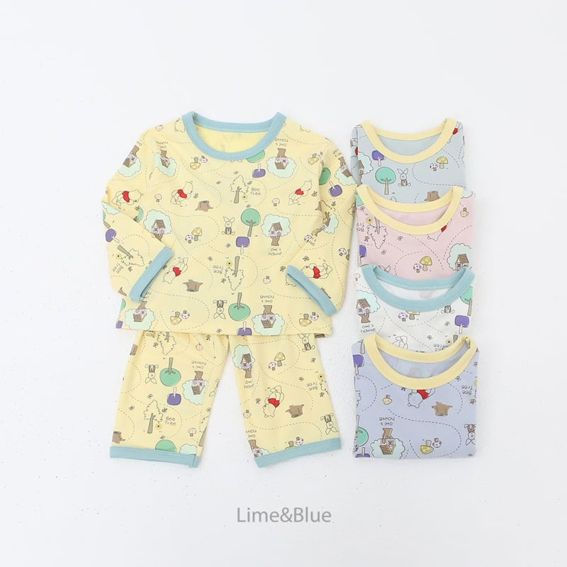 Lime & Blue - Korean Children Fashion - #todddlerfashion - Forest Friends Easywear - 3