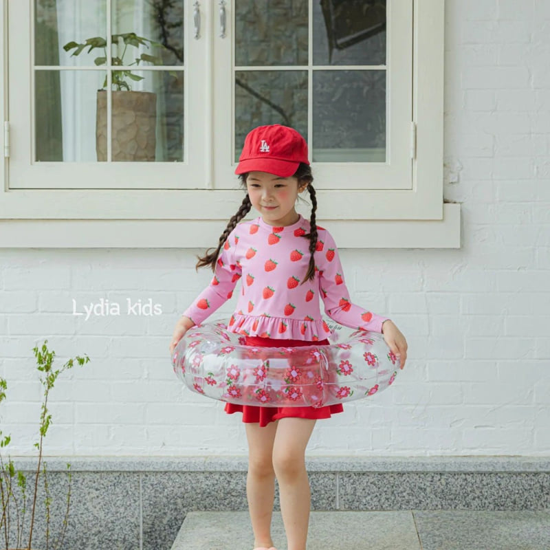 Lydia - Korean Children Fashion - #Kfashion4kids - Strawberry Swimsuit - 8