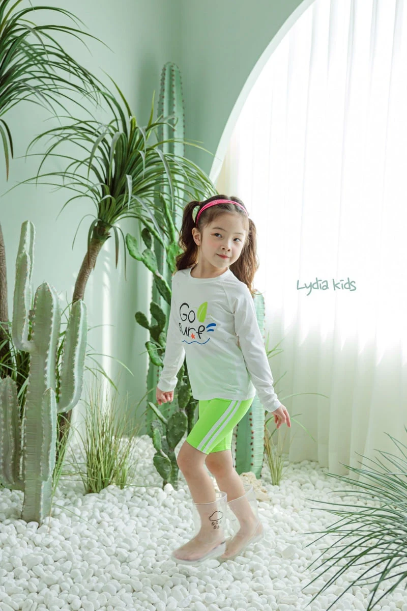 Lydia - Korean Children Fashion - #prettylittlegirls - Surfer Rash Guard Set - 4