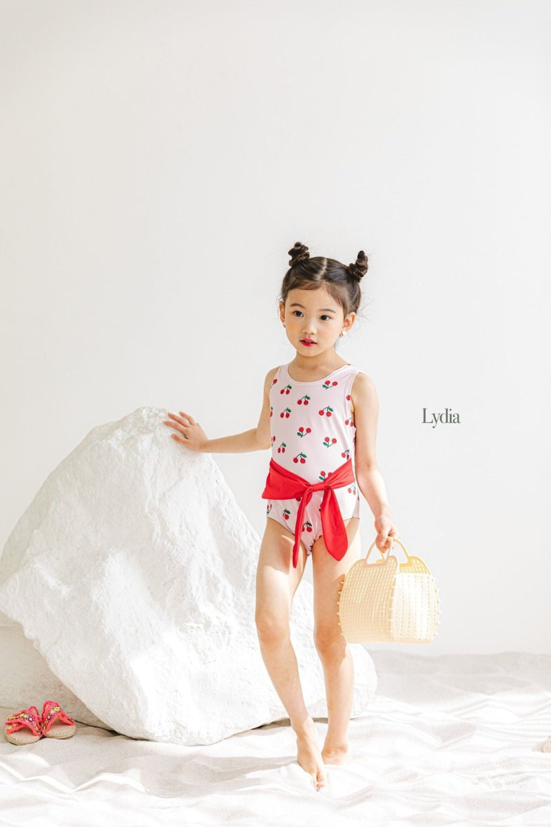 Lydia - Korean Children Fashion - #childofig - Cherry Swimsuit - 3