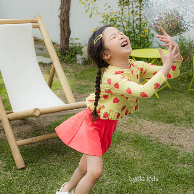 Lydia - Korean Children Fashion - #childrensboutique - Strawberry Swimsuit
