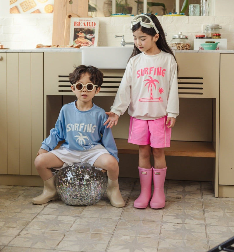 Lydia - Korean Children Fashion - #childrensboutique - Palm Tree Rash Guard - 3