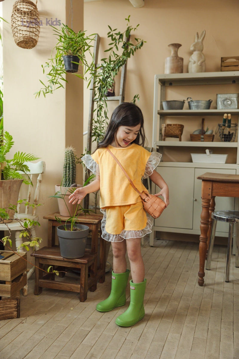Lydia - Korean Children Fashion - #childrensboutique - Terry Shine Frill Set - 11