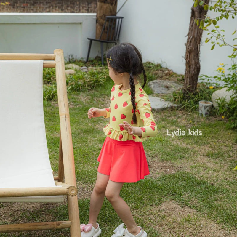 Lydia - Korean Children Fashion - #designkidswear - Strawberry Swimsuit - 2