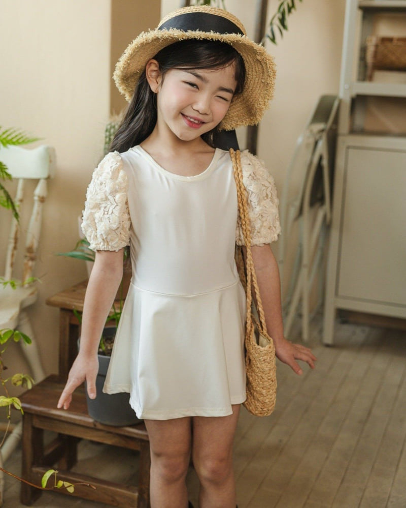 Lydia - Korean Children Fashion - #fashionkids - Lace Swimsuit