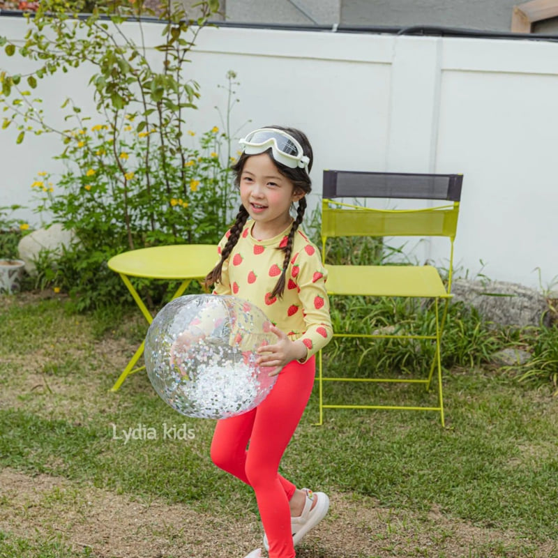 Lydia - Korean Children Fashion - #kidsshorts - Strawberry Swimsuit - 5