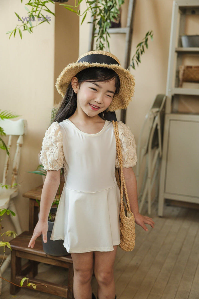 Lydia - Korean Children Fashion - #kidsshorts - Lace Swimsuit - 2