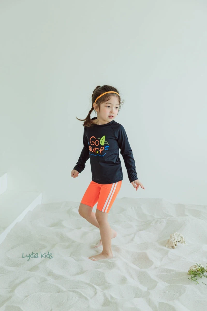 Lydia - Korean Children Fashion - #kidzfashiontrend - Surfer Rash Guard Set - 12