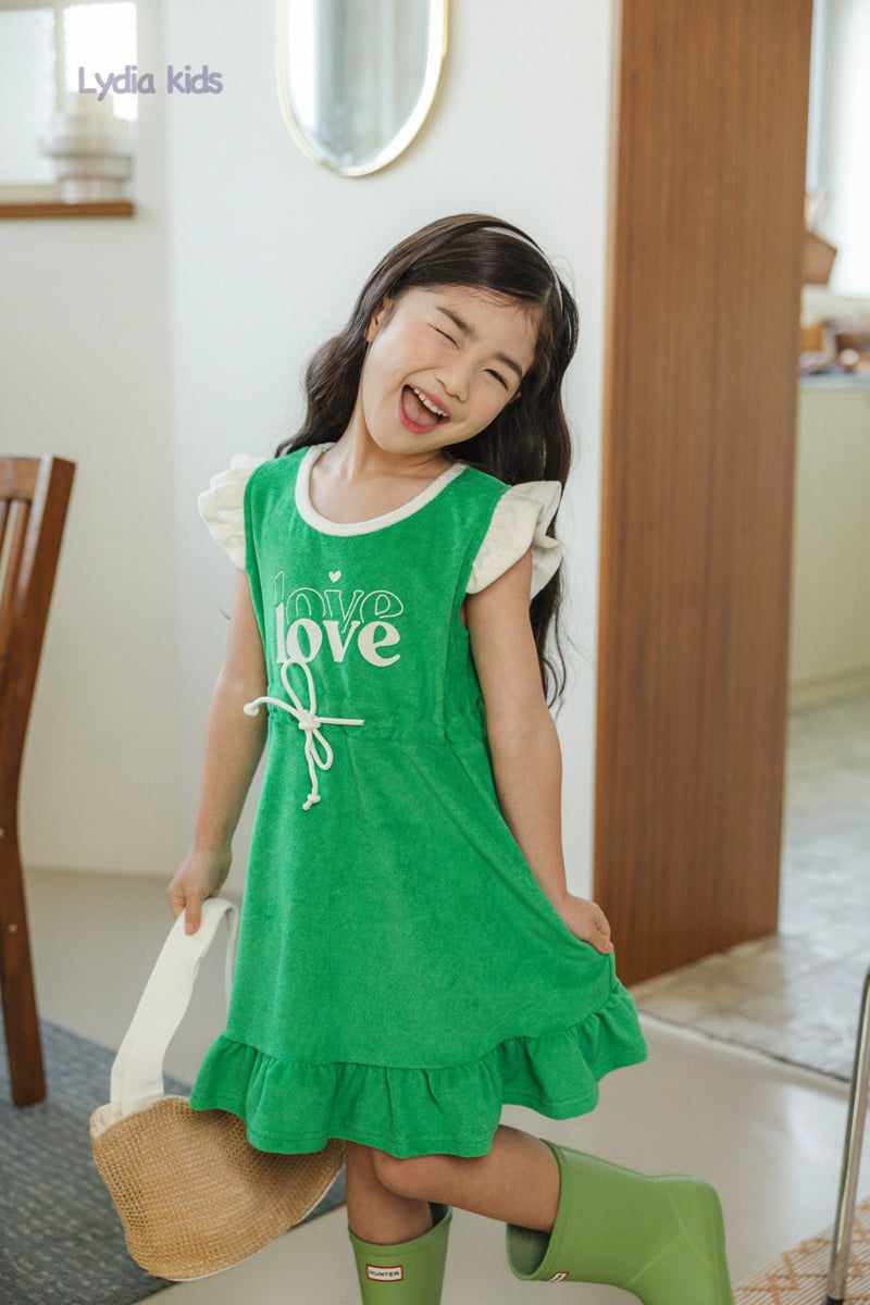 Lydia - Korean Children Fashion - #kidzfashiontrend - Terry Beach One-piece - 2