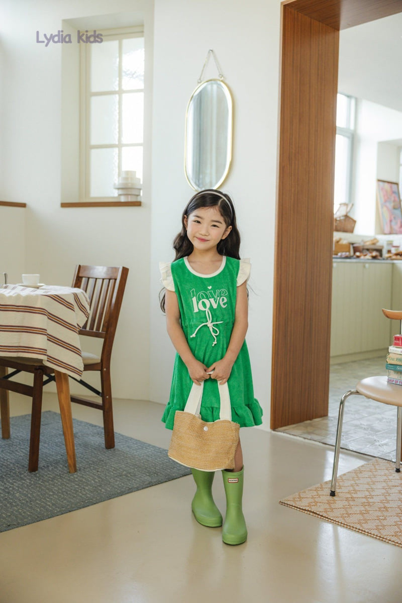 Lydia - Korean Children Fashion - #Kfashion4kids - Terry Beach One-piece - 4