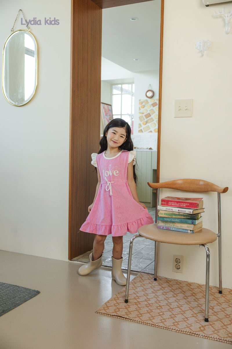 Lydia - Korean Children Fashion - #stylishchildhood - Terry Beach One-piece - 10