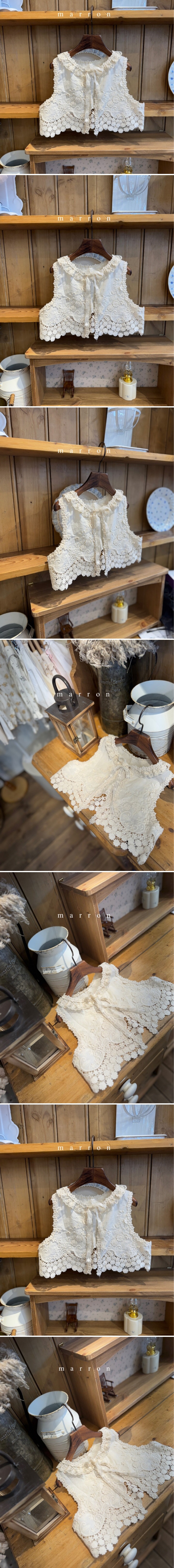 Marron - Korean Baby Fashion - #babyboutique - Lace Vest