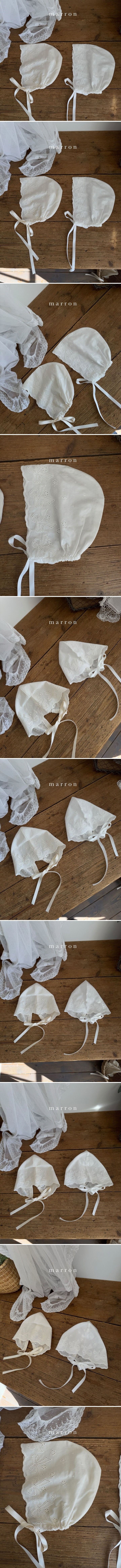 Marron - Korean Baby Fashion - #babyoutfit - Big Ribbon Bonnet