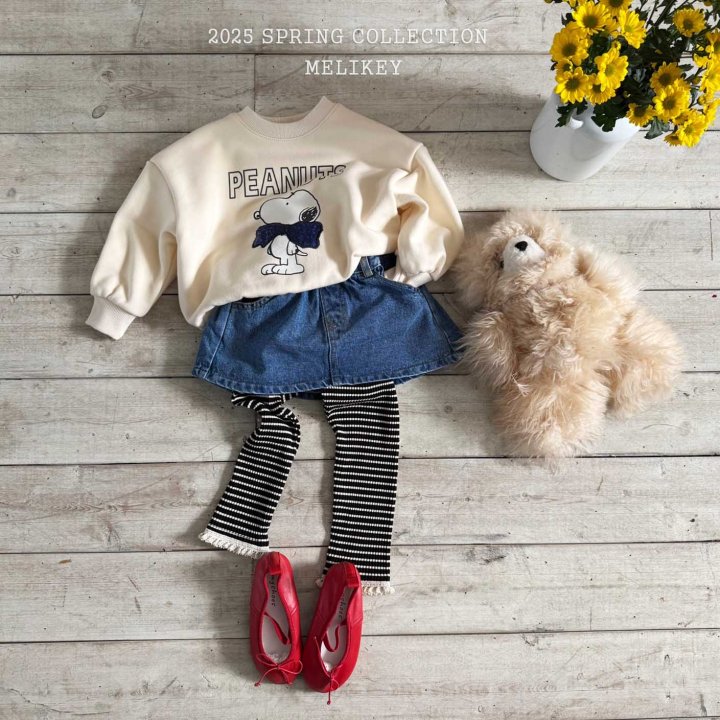 Melikey - Korean Children Fashion - #Kfashion4kids - Layered Short Denim Skirt - 7
