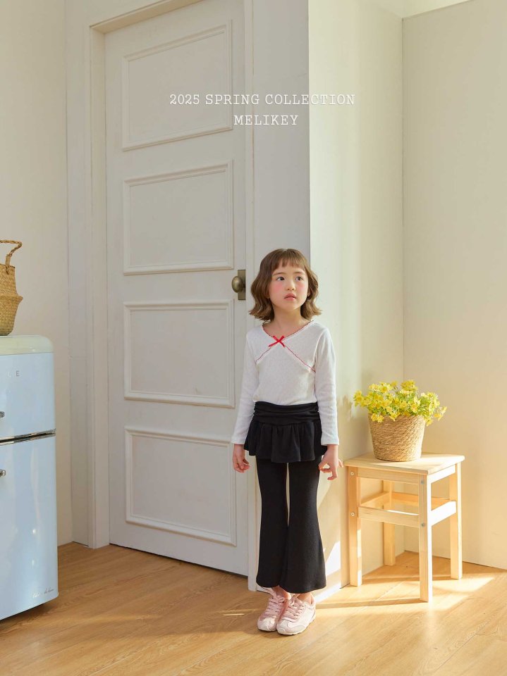 Melikey - Korean Children Fashion - #Kfashion4kids - Ballet Shirring Bootcut Pants - 7