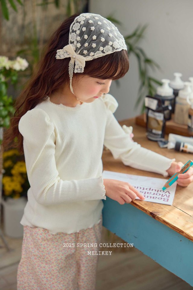 Melikey - Korean Children Fashion - #kidzfashiontrend - Ribbed Puff Tee - 4