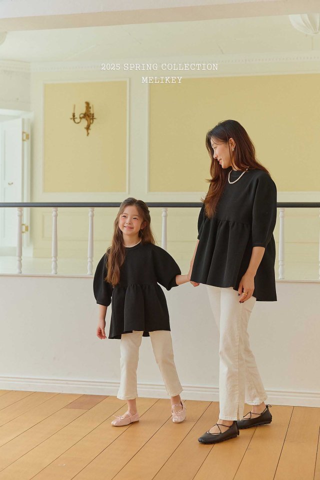 Melikey - Korean Children Fashion - #Kfashion4kids - Cotton Slit Pants (with Mom) - 2