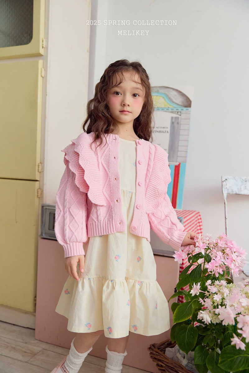 Melikey - Korean Children Fashion - #childofig - Pastel Frill Cardigan - 8