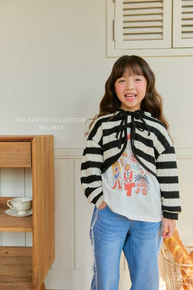 Melikey - Korean Children Fashion - #prettylittlegirls - Point Denim Pants - 4