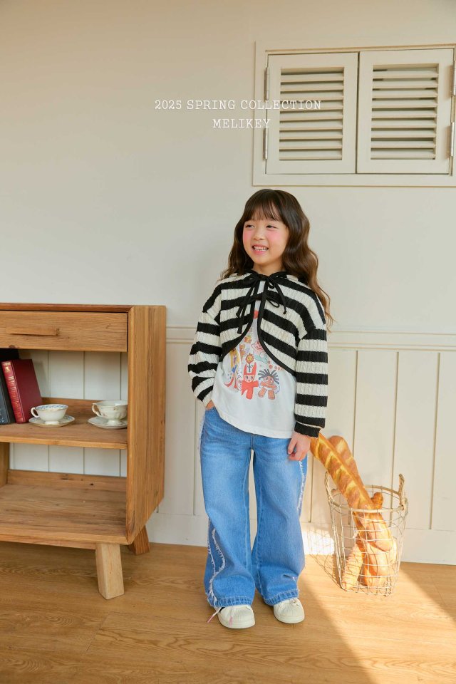 Melikey - Korean Children Fashion - #childofig - Point Denim Pants - 5