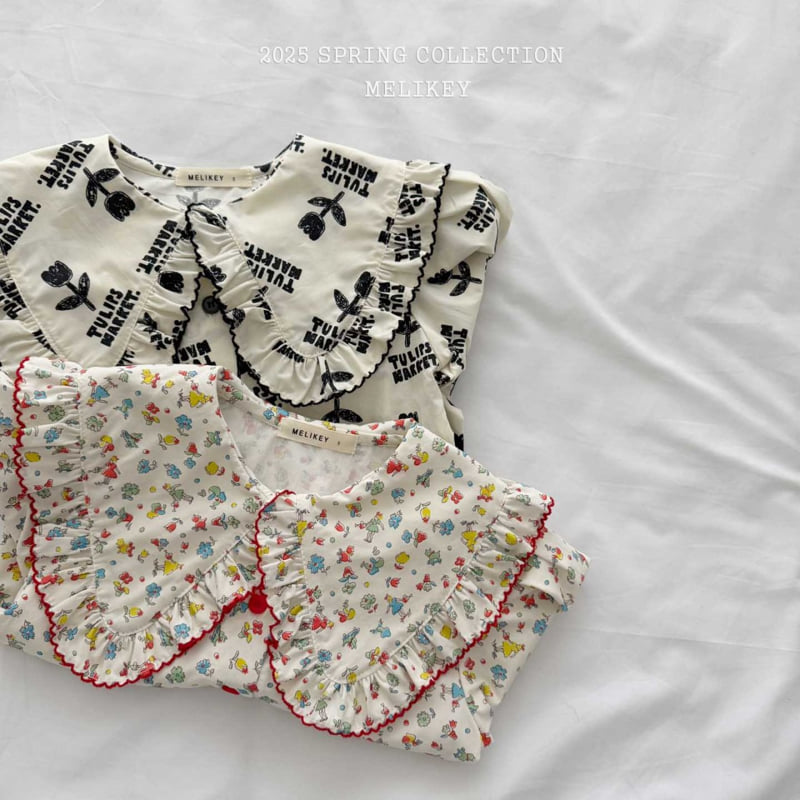 Melikey - Korean Children Fashion - #childofig - Pin Coat Frill Blouse - 10