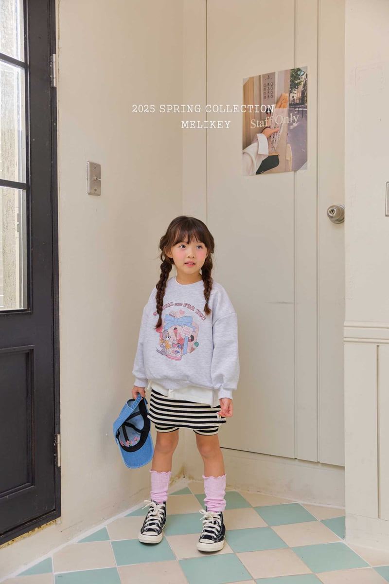 Melikey - Korean Children Fashion - #childofig - Stripe Biker Wrap Leggings - 9
