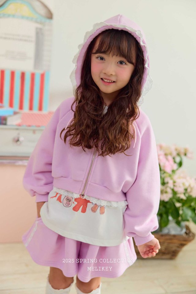 Melikey - Korean Children Fashion - #childofig - Franfranc Hooded Zip-up Jacket - 5