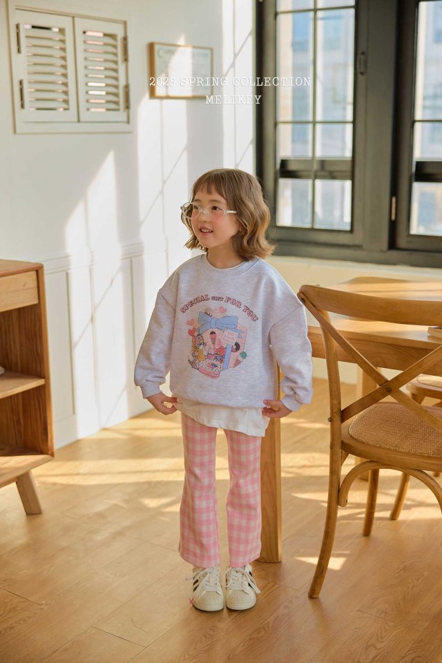 Melikey - Korean Children Fashion - #childofig - Big Check Bootcut Pants - 4