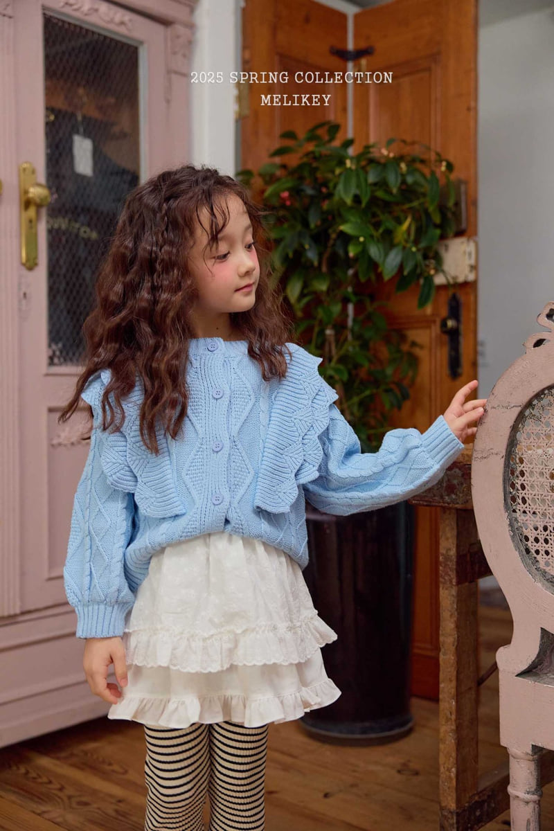 Melikey - Korean Children Fashion - #childrensboutique - Pastel Frill Cardigan - 9