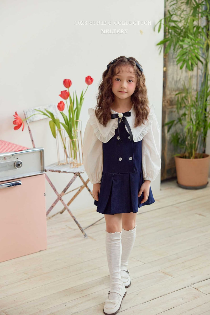 Melikey - Korean Children Fashion - #childrensboutique - Atte Denim One-piece - 8