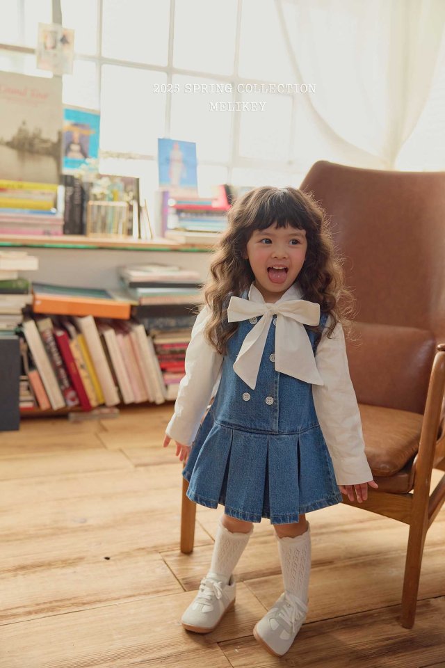 Melikey - Korean Children Fashion - #childrensboutique - Atte Denim One-piece - 7