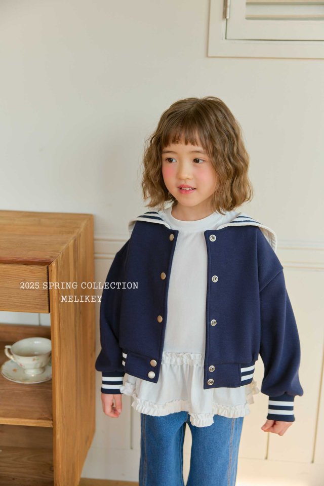 Melikey - Korean Children Fashion - #childrensboutique - Honey Sailor Short Jacket - 2