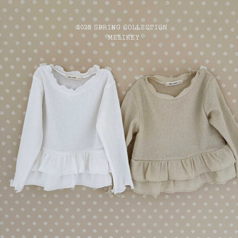 Melikey - Korean Children Fashion - #childrensboutique - Abeque Cancan Frill Tee - 10