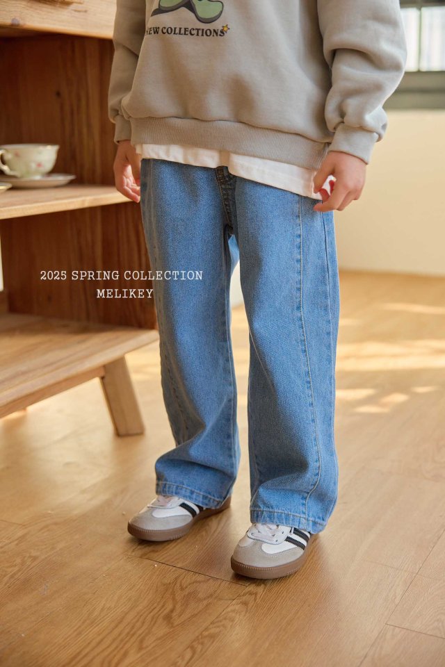 Melikey - Korean Children Fashion - #childrensboutique - Hello Denim Pants - 5